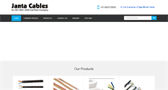 Desktop Screenshot of jantacables.com
