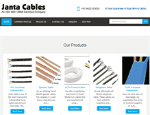 Tablet Screenshot of jantacables.com